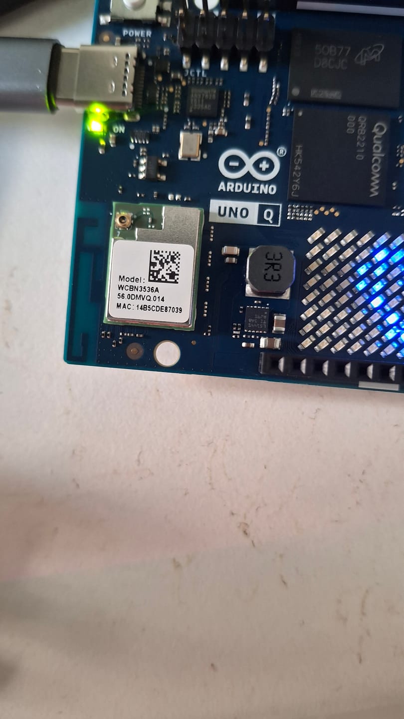 Customer photo review of Arduino® UNO™ Q 4GB