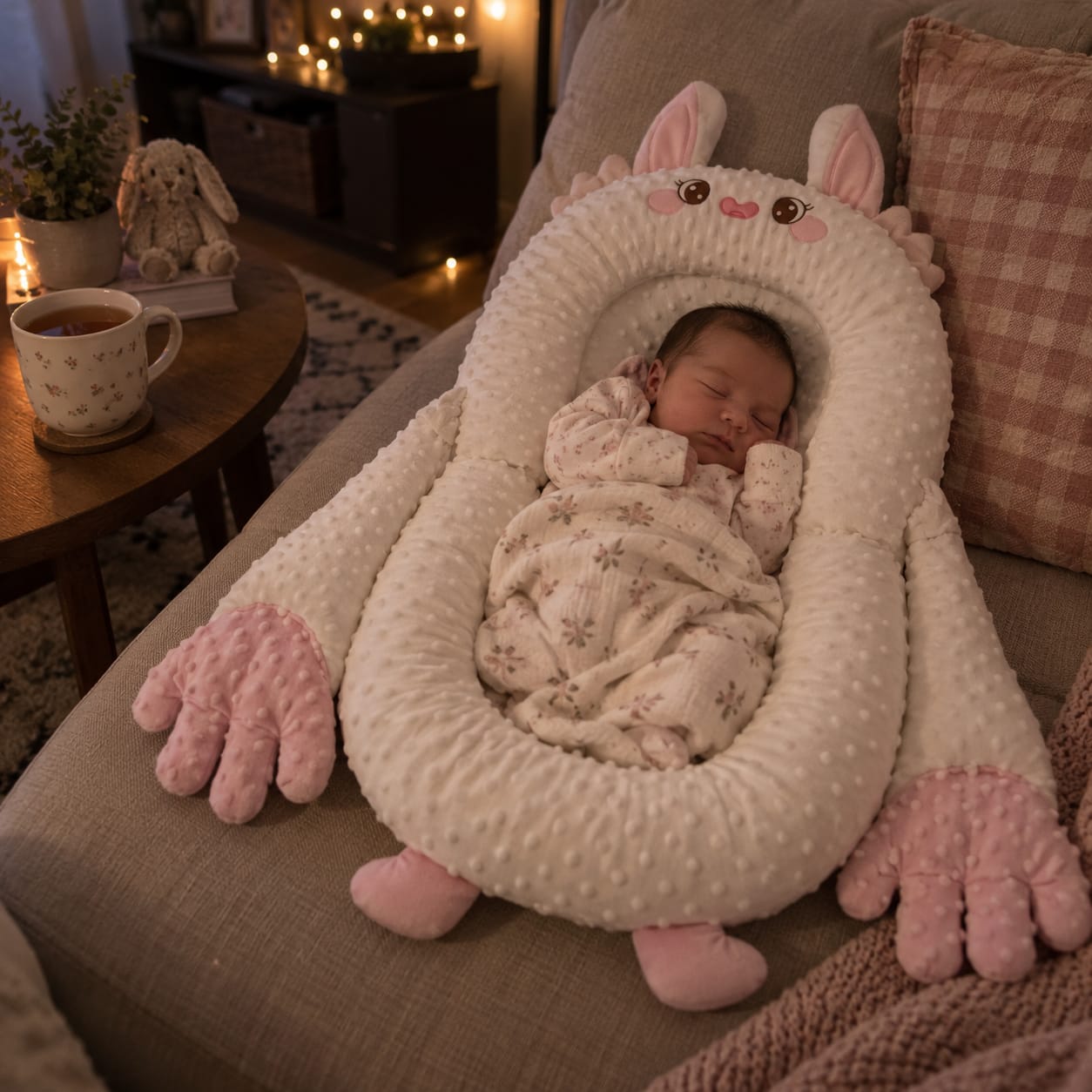 Customer photo review of HuggyNest Cozy Hug Pillow