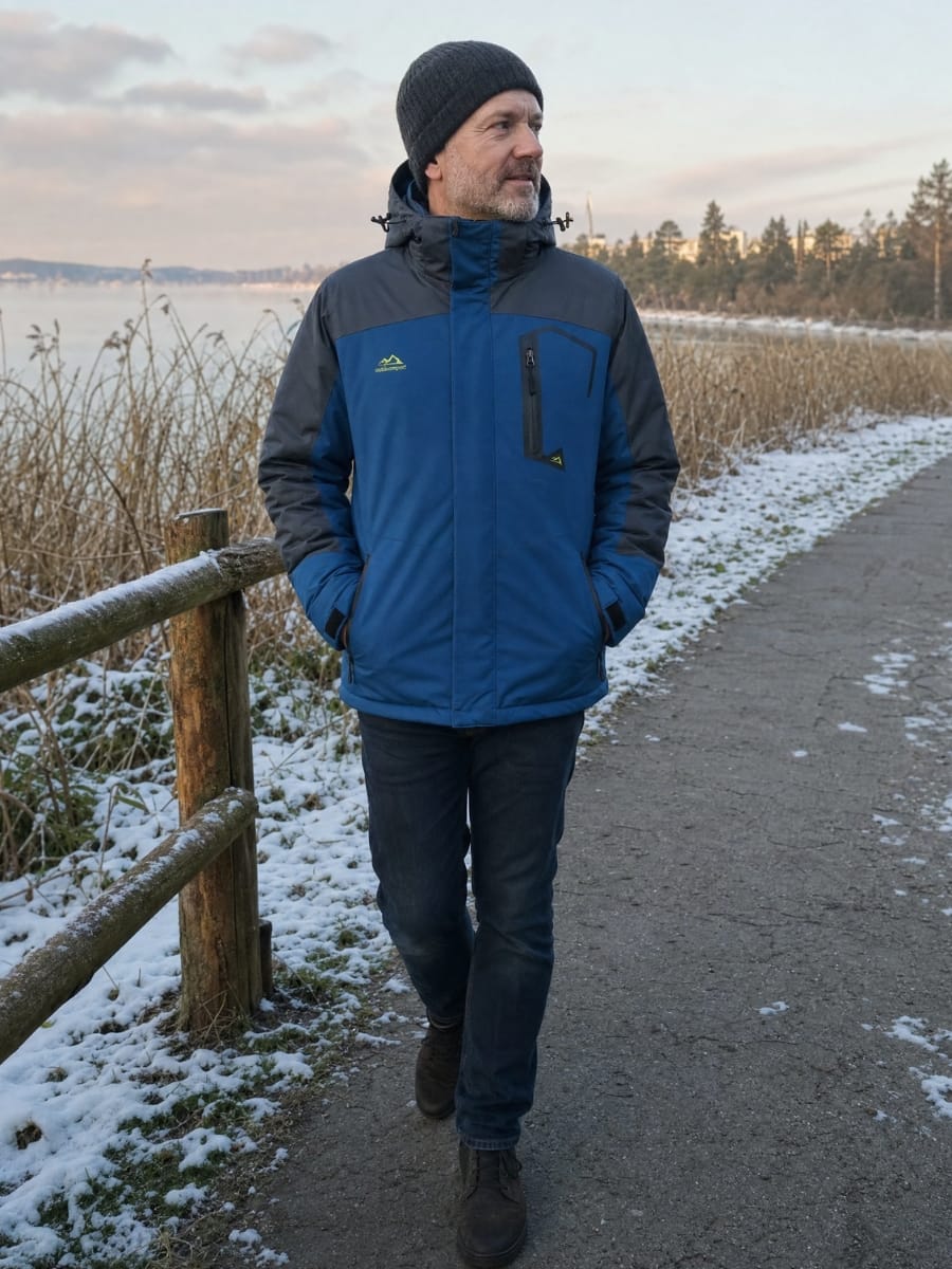 Customer photo review of Wasserdichte Winterjacke - Herren