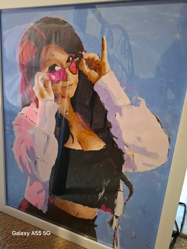 Customer photo review of Custom Paint By Numbers