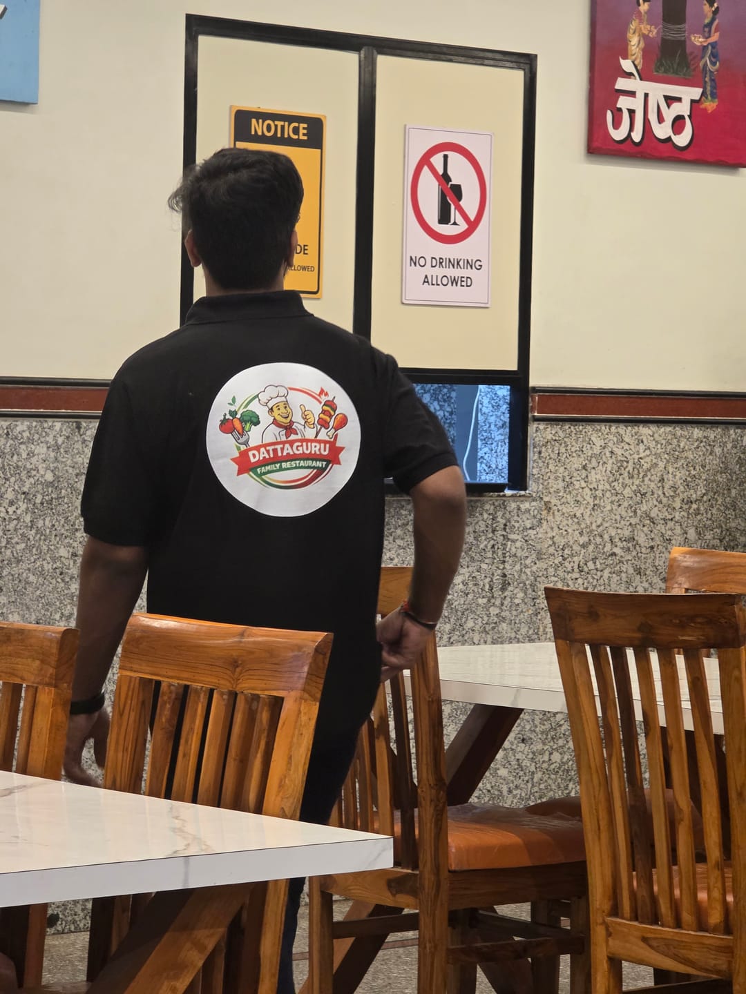 Customer photo review of Customized Polo T-Shirt With Your Company Logo | Order Logo Printed Tees | PrintMine.in
