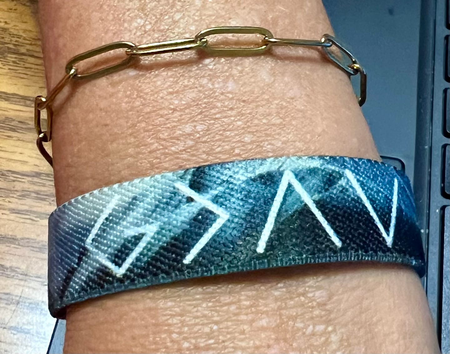Customer photo review of Daily Bible Verse Wristband