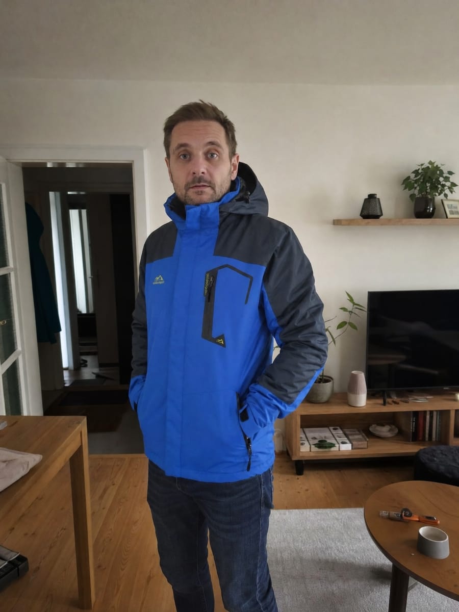 Customer photo review of Wasserdichte Winterjacke - Herren