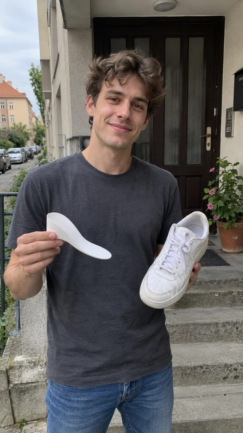 Customer photo review of Lendor diszkrét test magasító cipőbetét