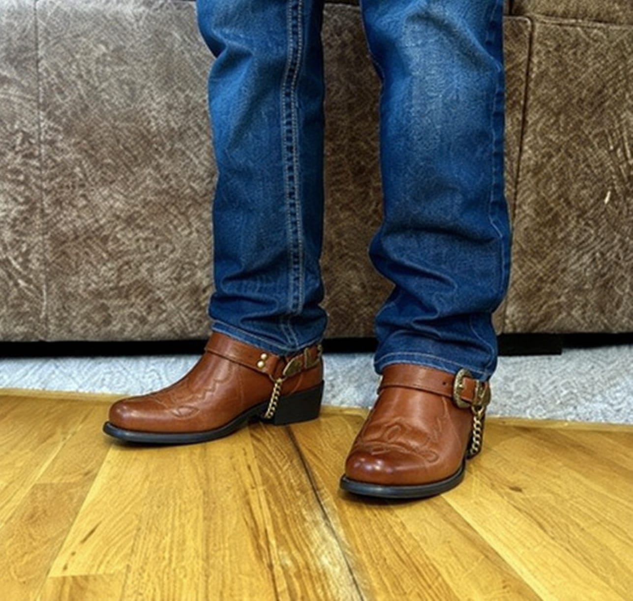 Customer photo review of Blackstone | Harness Western Boot