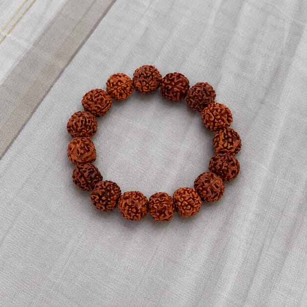 Customer photo review of 5 Mukhi Rudraksha Bracelet