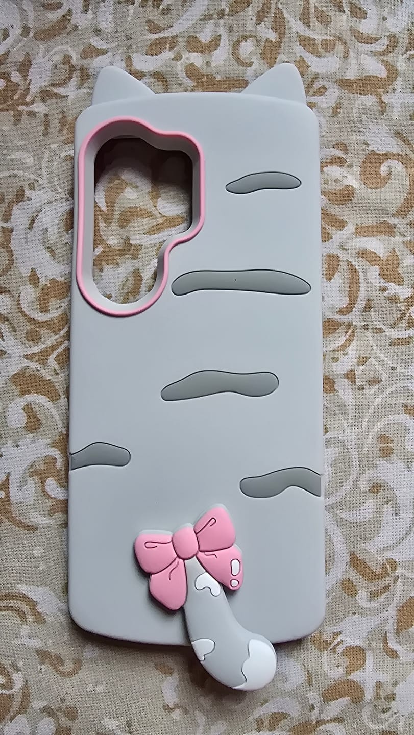 Customer photo review of 3D iPhone Samsung Redmi Kawaii Cat Lovers Pre-Order Rubber Silicone Case
