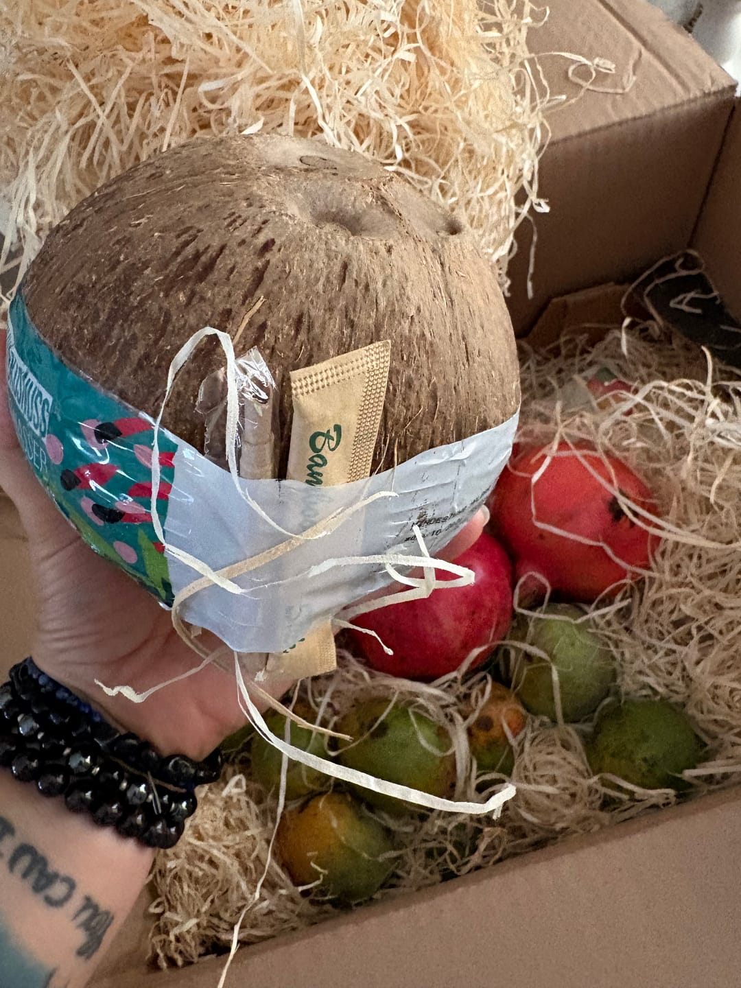 Customer photo review of Frische Trink Kokosnuss Bio Drink & Eat aus Thailand