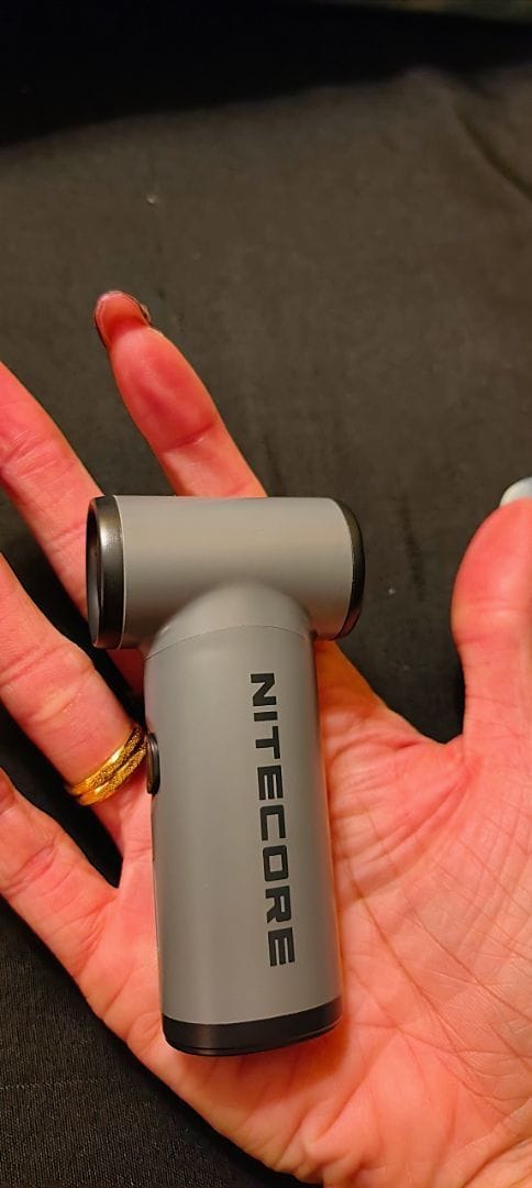 Customer photo review of NEF Nano - Palm-Sized High-Speed Handheld Fan