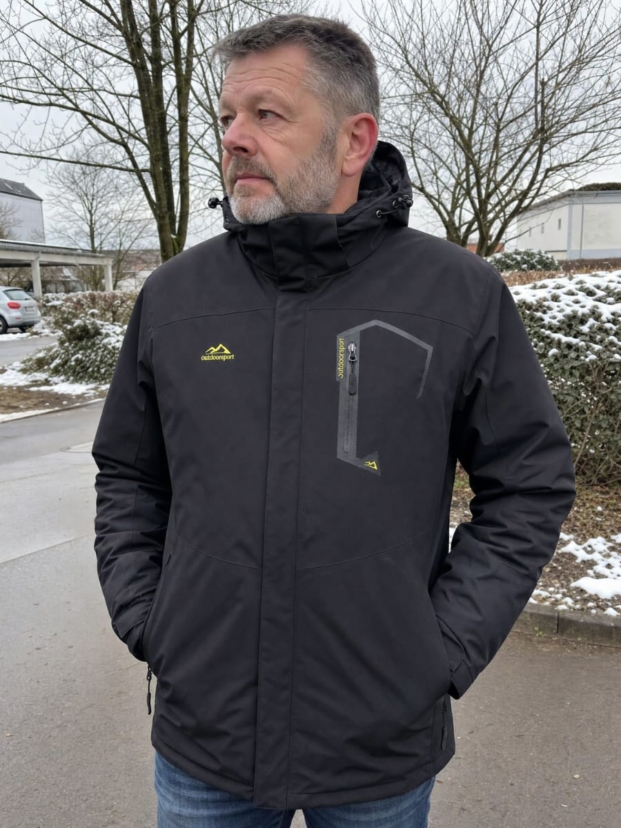 Customer photo review of Wasserdichte Winterjacke - Herren