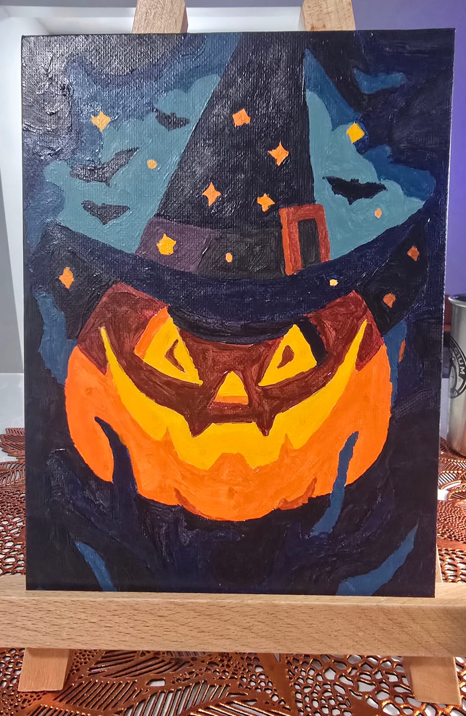 Customer photo review of 6 Mini Paintings - Spooky Halloween Set