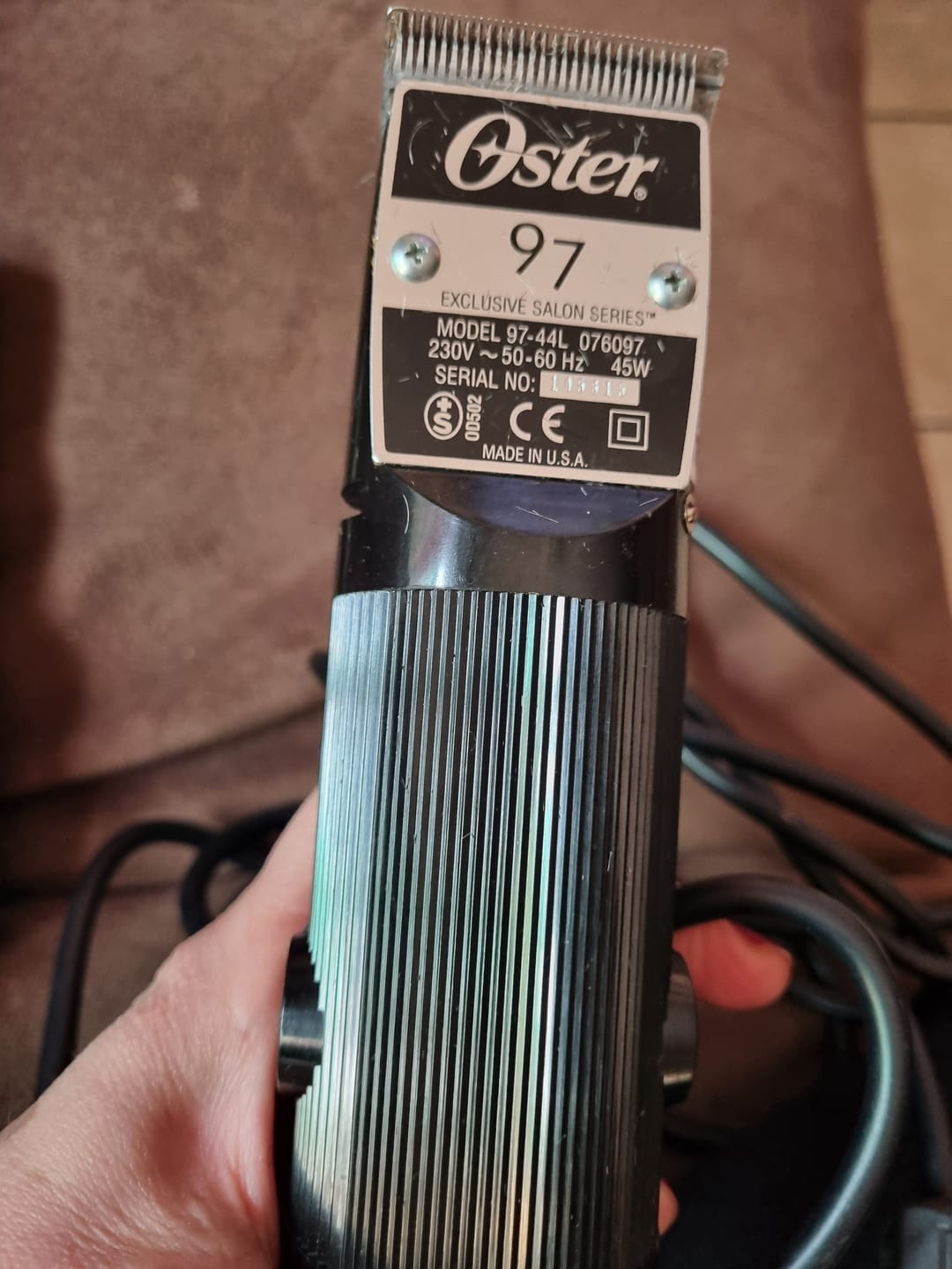 Customer photo review of Máquina Corte 45W Modelo 97-44 Oster