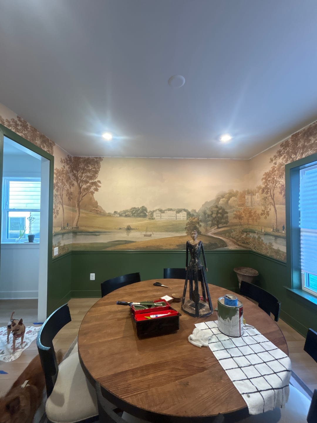 Customer photo review of Agatha - Vintage Victorian Country Garden Wallpaper Mural
