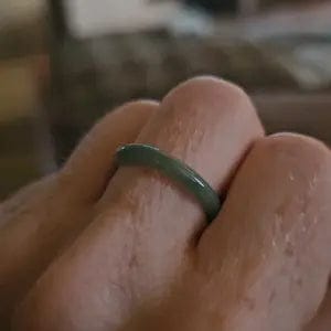Customer photo review of FuAttract Harmony Protection & Elegance Natural Ice Jade Skinny Ring