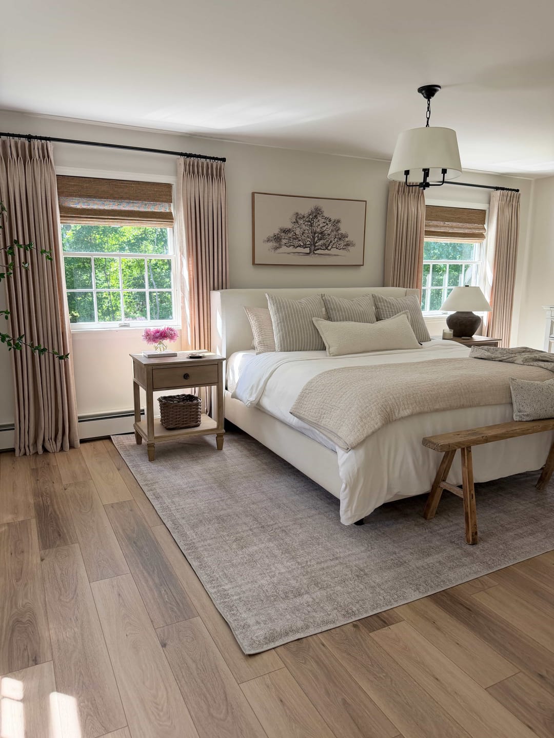 Customer photo review of Lucy Neutral Linen Pinch Pleat Curtains