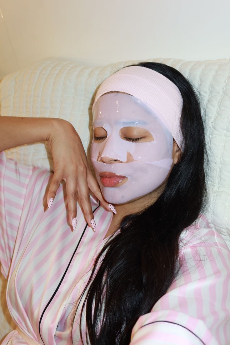 Customer photo review of Salmon PDRN Pink Collagen Jelly Gel Mask