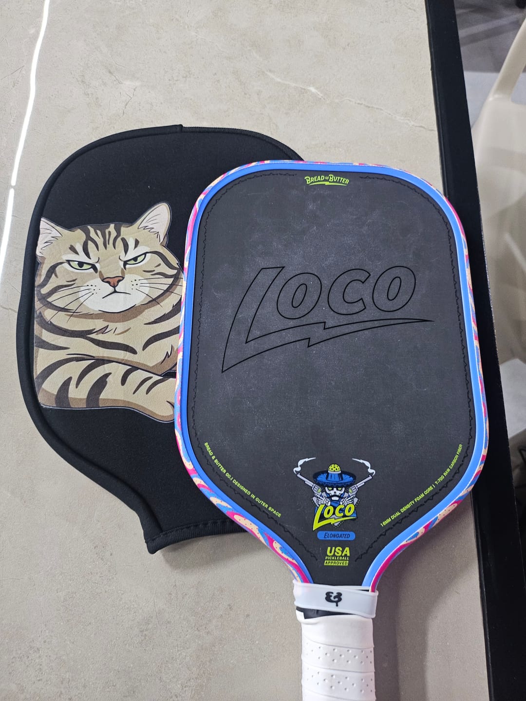 Customer photo review of The Loco 16mm Pickleball Paddle Elongated