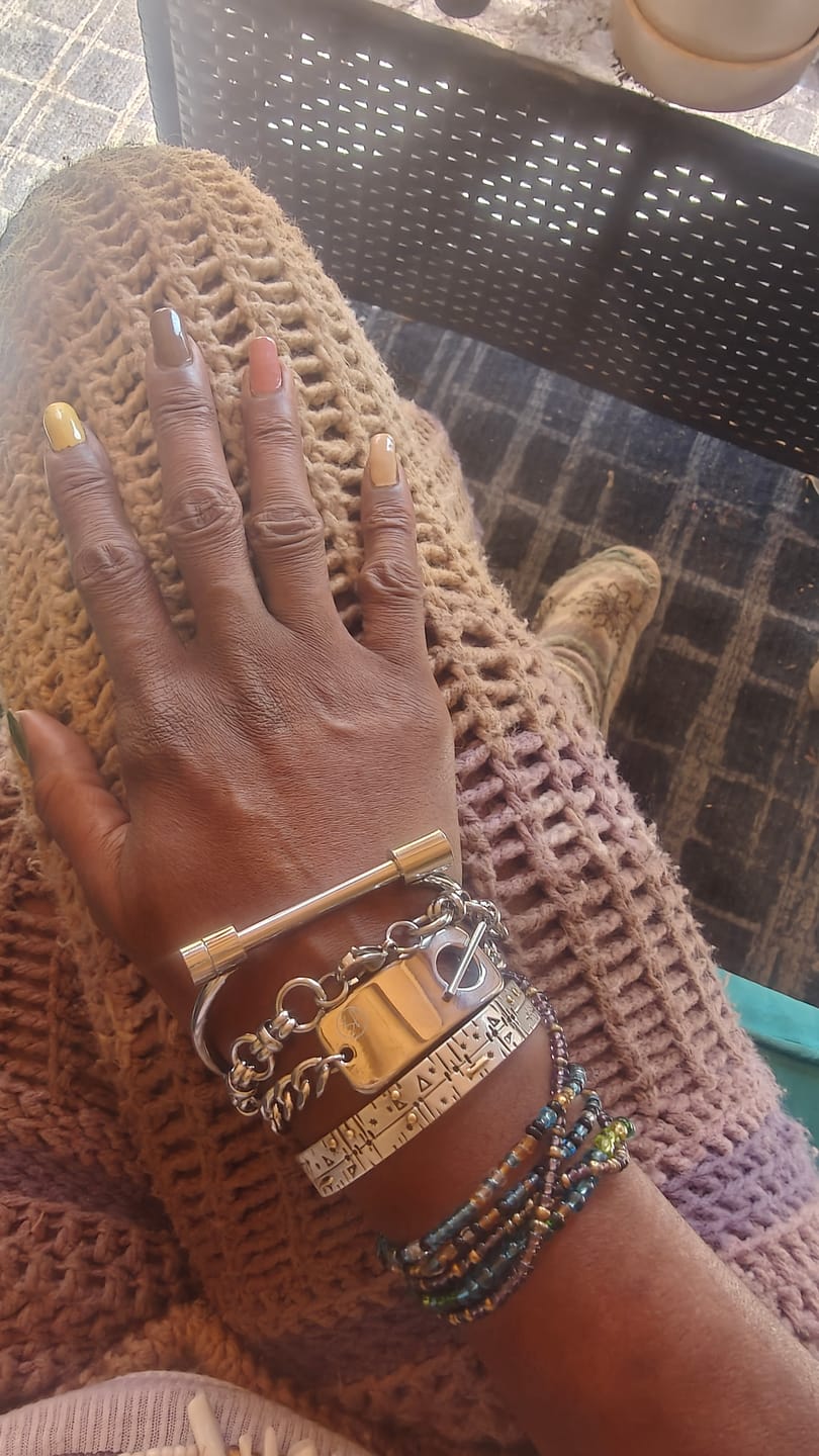 Customer photo review of Jaiden Stainless Steel Bracelet Stack