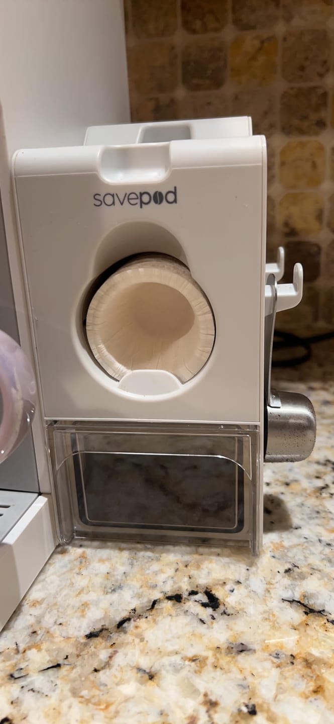 Customer photo review of Savepod® Disposable Coffee Filters - 100% Compostable
