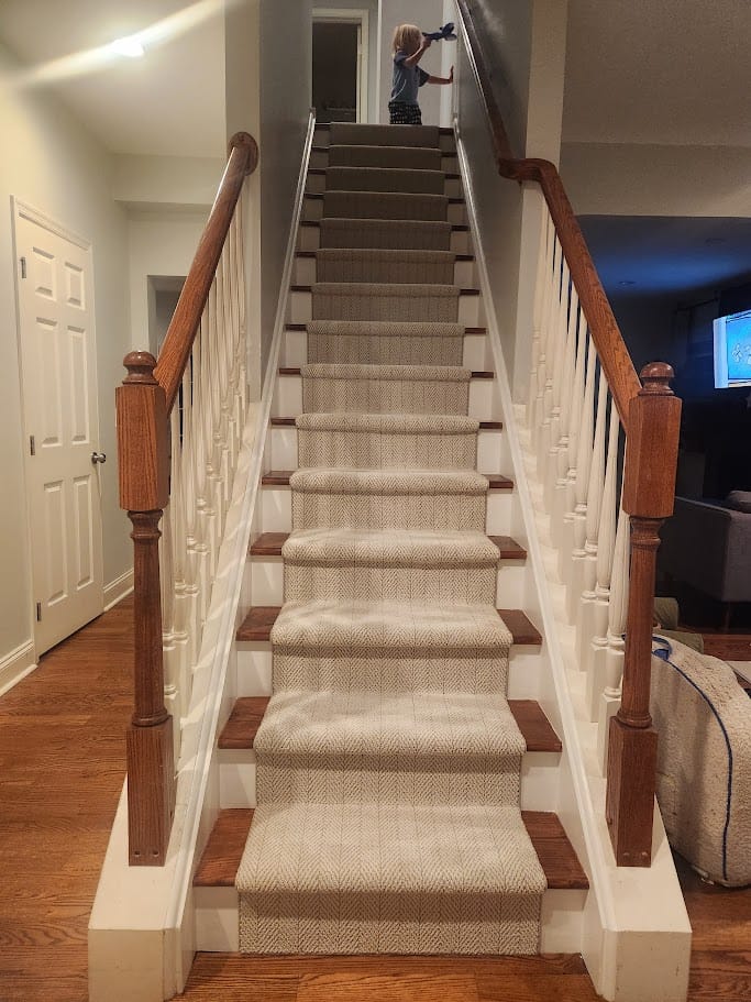 Customer photo review of Amalfi Spartis Herringbone Stair Runner