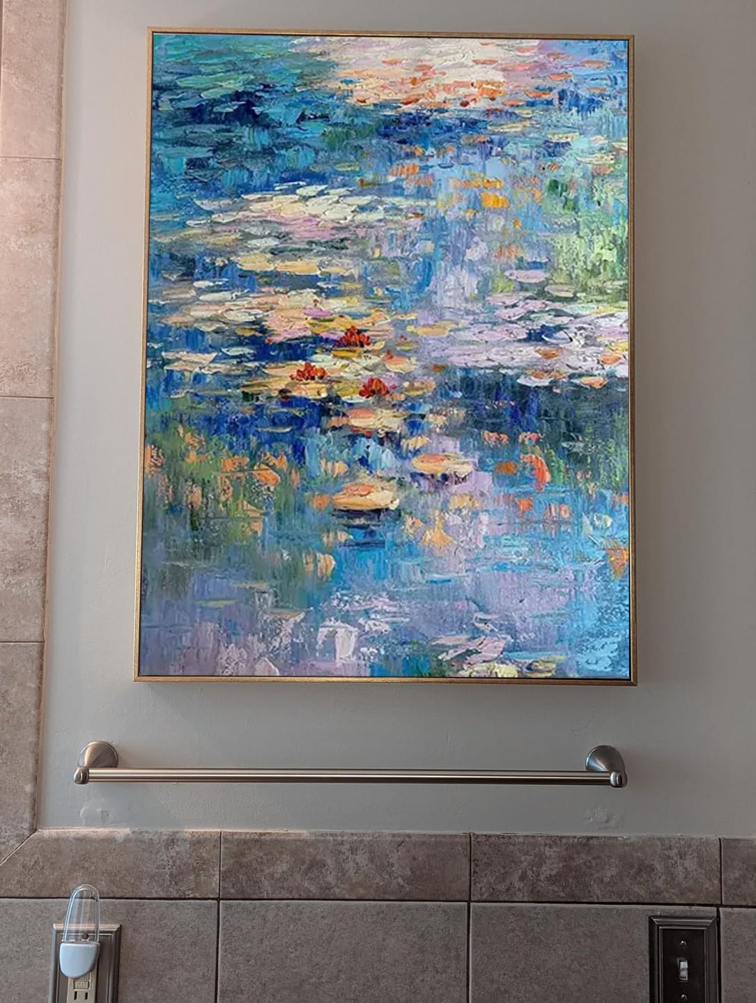 Customer photo review of Colorful Abstract Painting Canvas #AW157