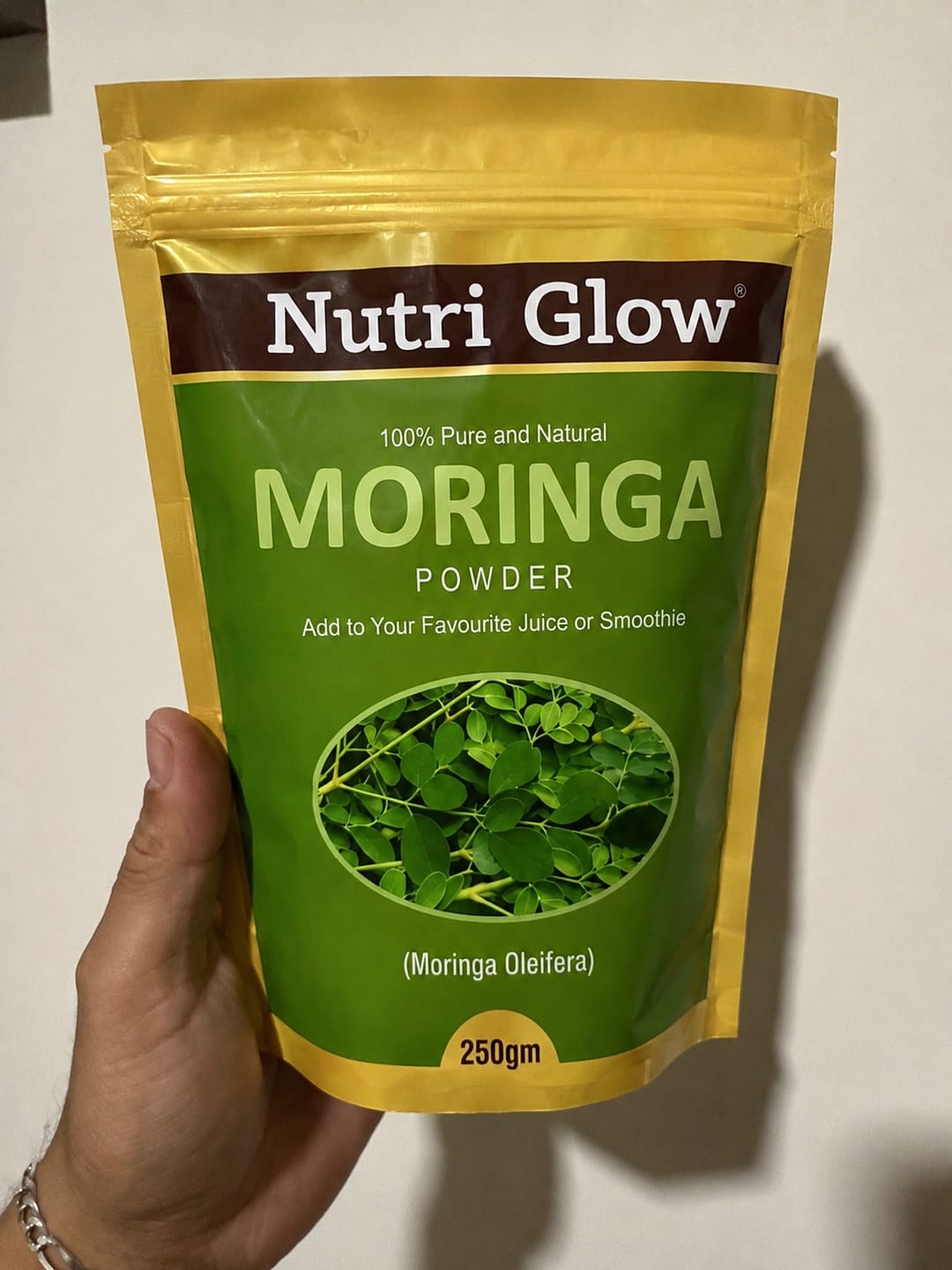 Customer photo review of Nutri Glow Organic Moringa Powder 250gms
