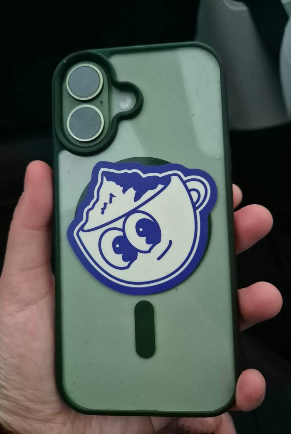 Customer photo review of Custom Die Cut Stickers - Premium Laminated White Vinyl