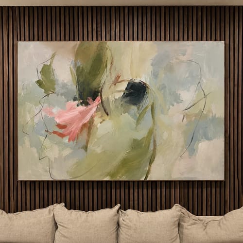 Customer photo review of Expressive Contemporary Art｜Abstract Botanical Whisper