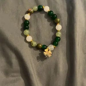 Customer photo review of FuAttract Growth Harmony & Positive Energy Green Aventurine Moonstone Unakite Chrysocolla Forest Style Bracelet