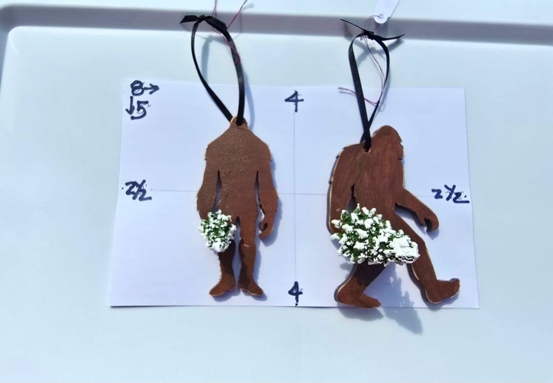 Customer photo review of Unfinished Wood Bigfoot Sasquatch Silhouette - Craft- up to 46" DIY
