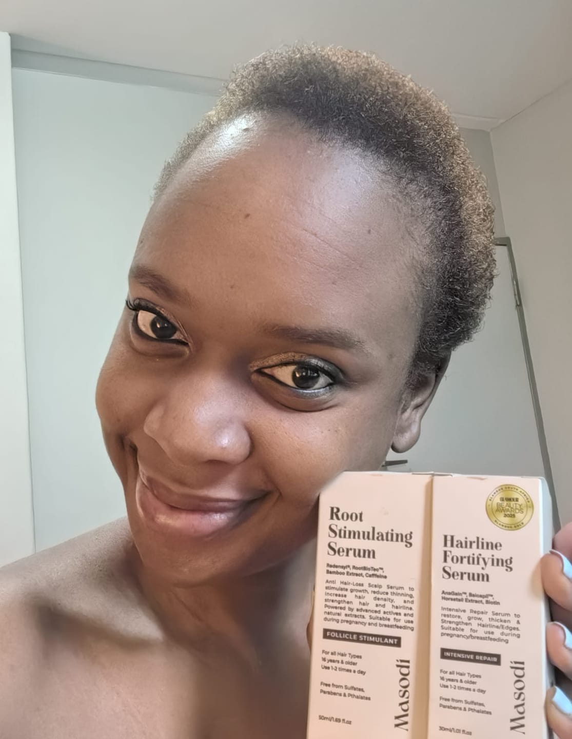 Customer photo review of Root Stimulating Serum 50ml