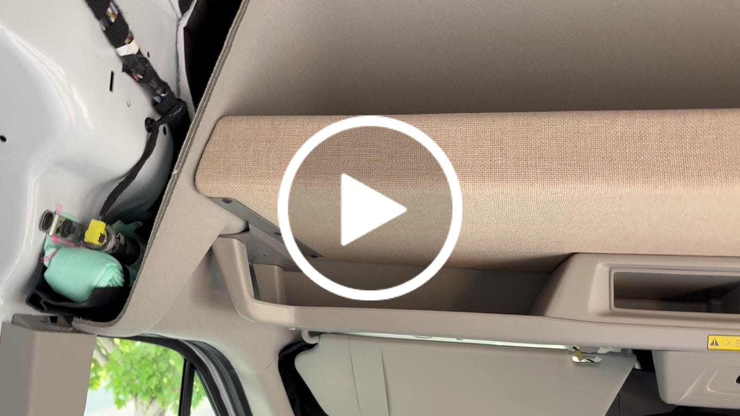 Customer video review of Ford Transit Headliner Shelf DIY Kit