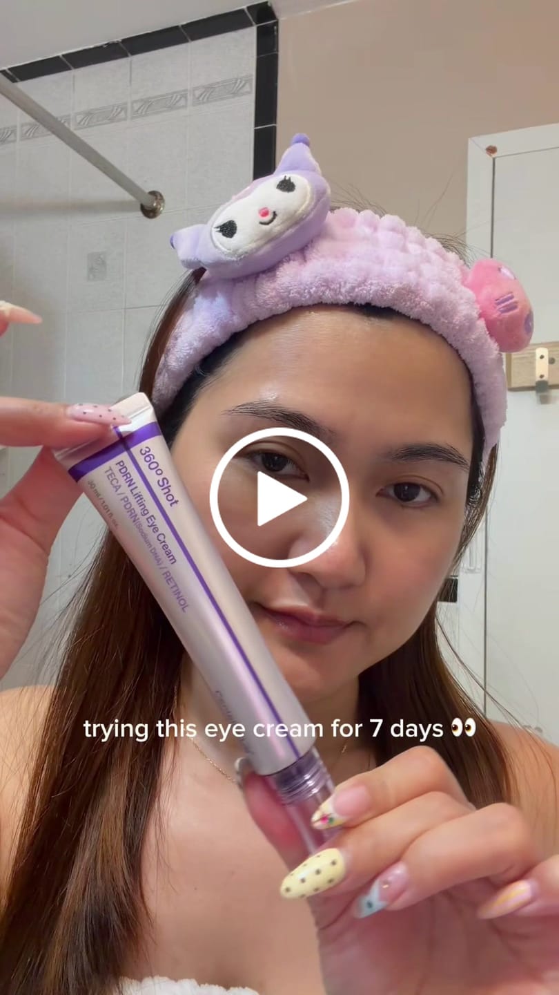 Customer video review of 360º Shot PDRN lifting Eye cream 30ml