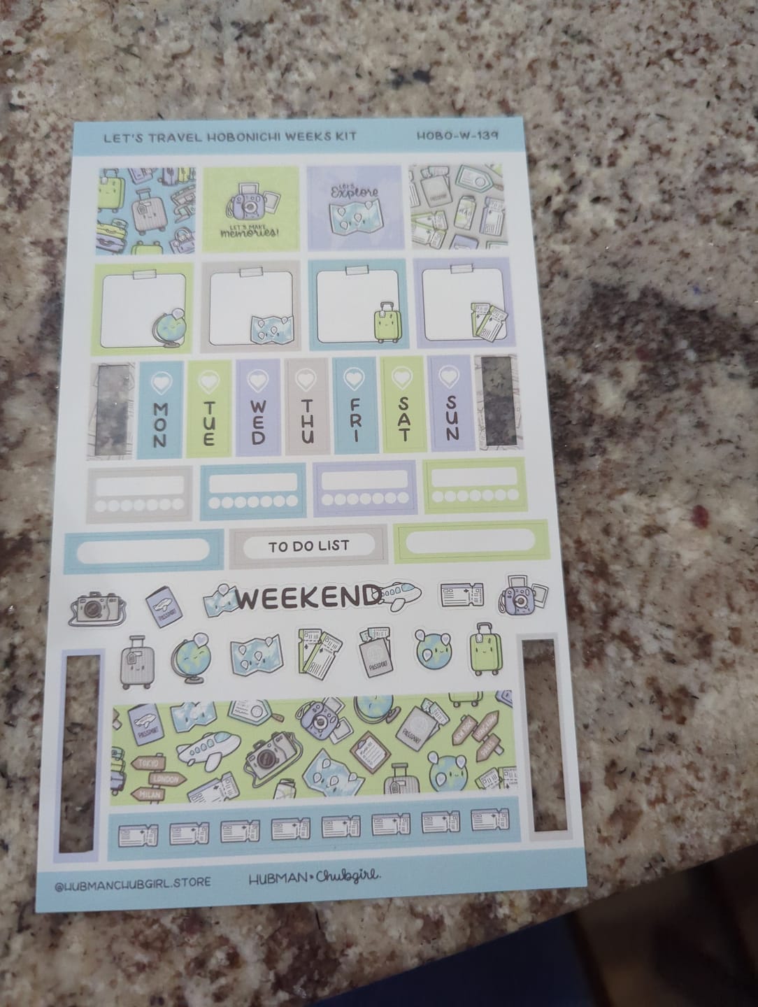 Customer photo review of Let's Travel Theme Hobonichi Weeks Kit