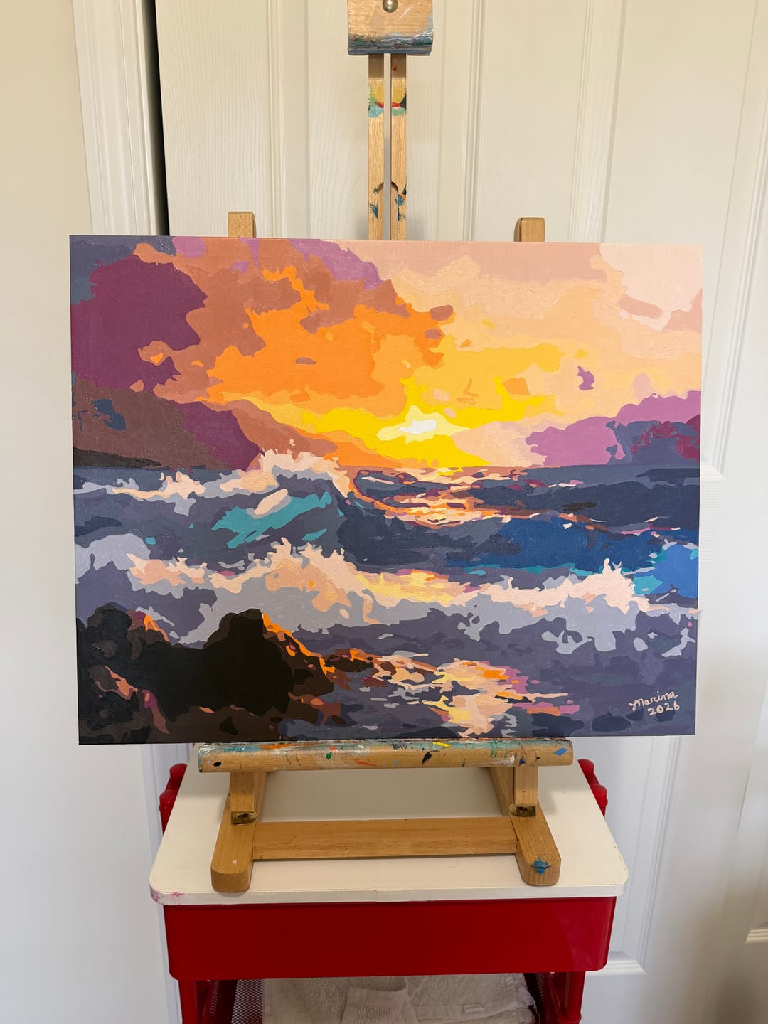 Customer photo review of Dramatic Seaside Sunset