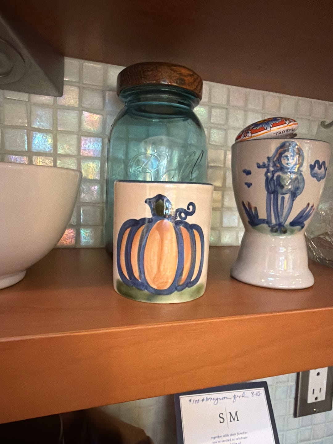 Customer photo review of Pumpkin Mini Candle