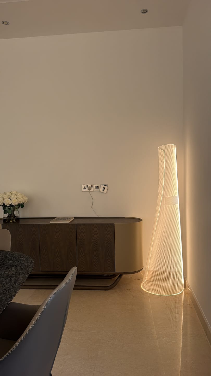 Customer photo review of Transparent Torso Floor Lamp MA05706F-001
