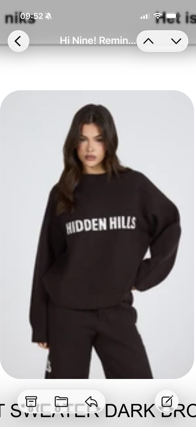 Customer photo review of KNIT SWEATER DARK BROWN
