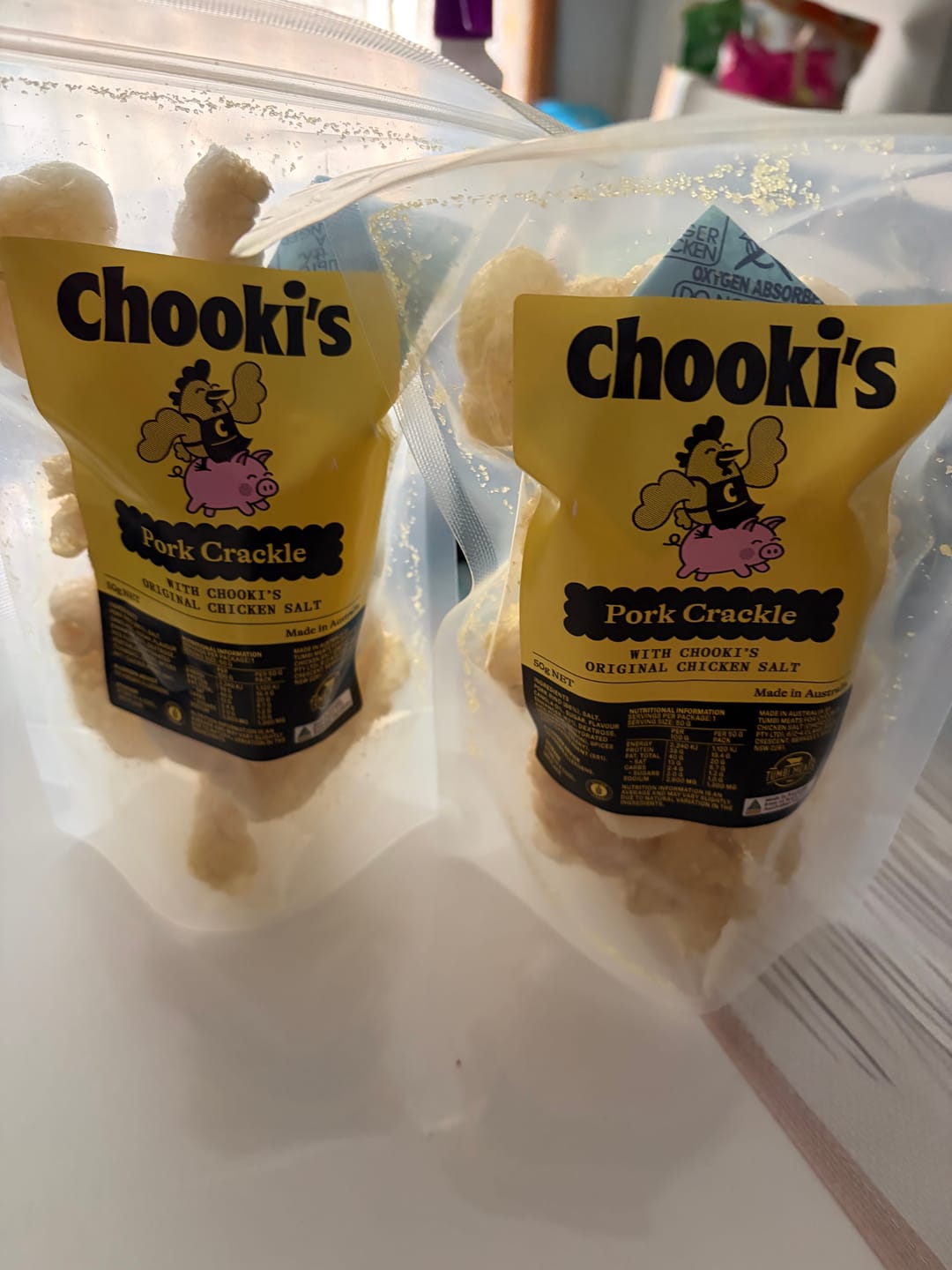 Customer photo review of Chooki's Original Pork Crackle 50g