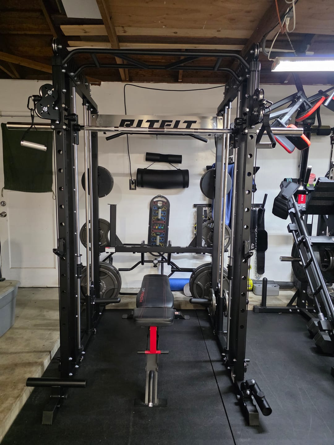 Customer photo review of RitFit M1 PRO Multi-Functional Smith Machine with Cable Crossover System and Squat Rack for Home Gym