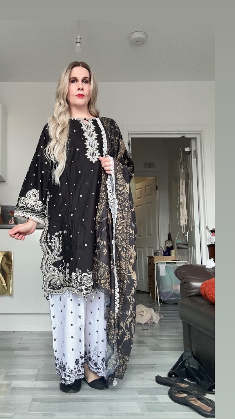 Customer photo review of HSS-1176- Noir Monarch - Luxury Cotton Suit