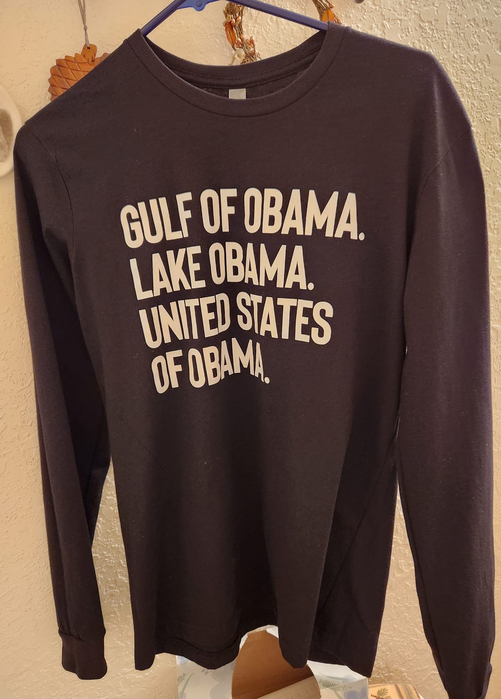 Customer photo review of Gulf of Obama. Lake Obama. The United States of Obama Unisex Long Sleeved Tee