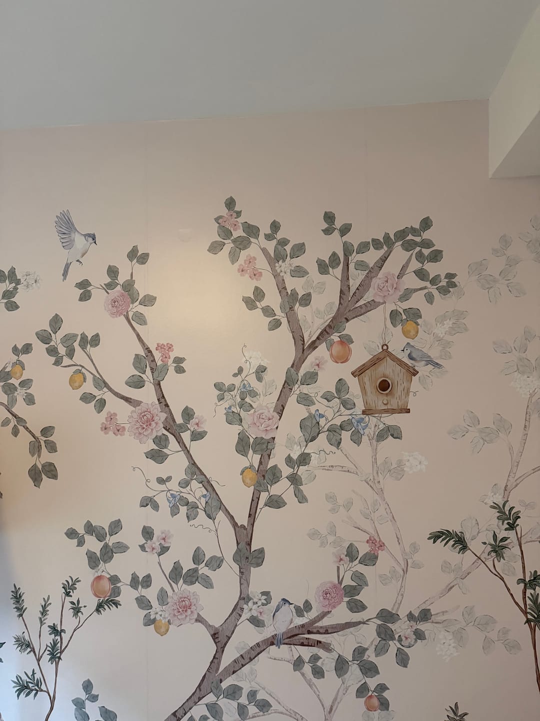 Customer photo review of Meadowsong Chinoiserie Mural