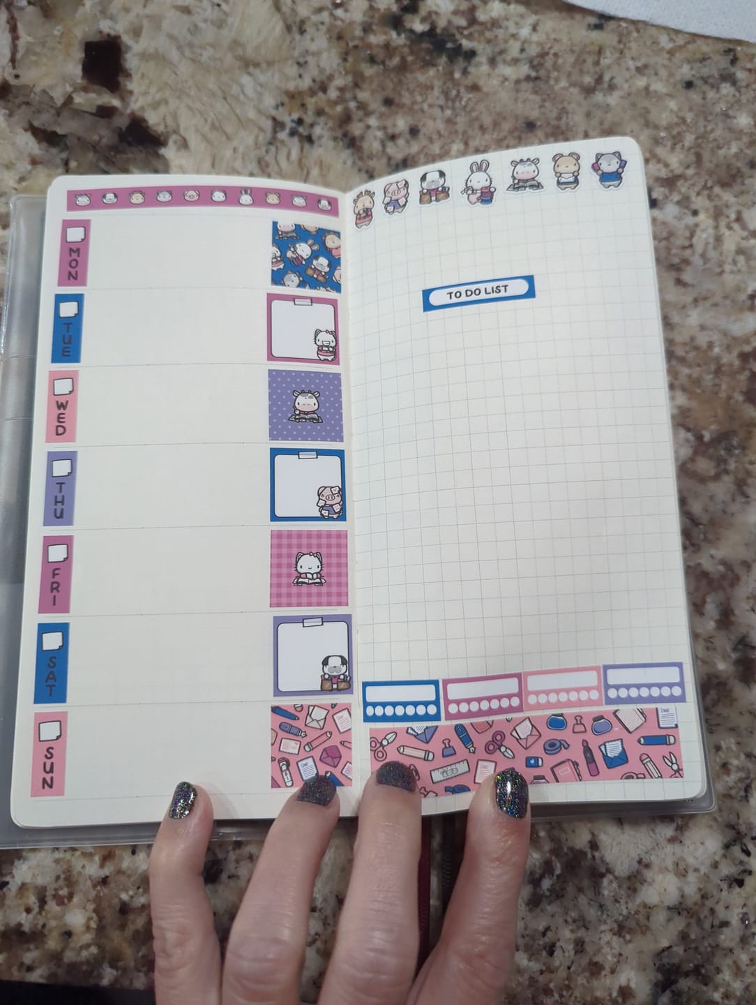 Customer photo review of Stationery Buddies Theme Hobonichi Weeks Kit