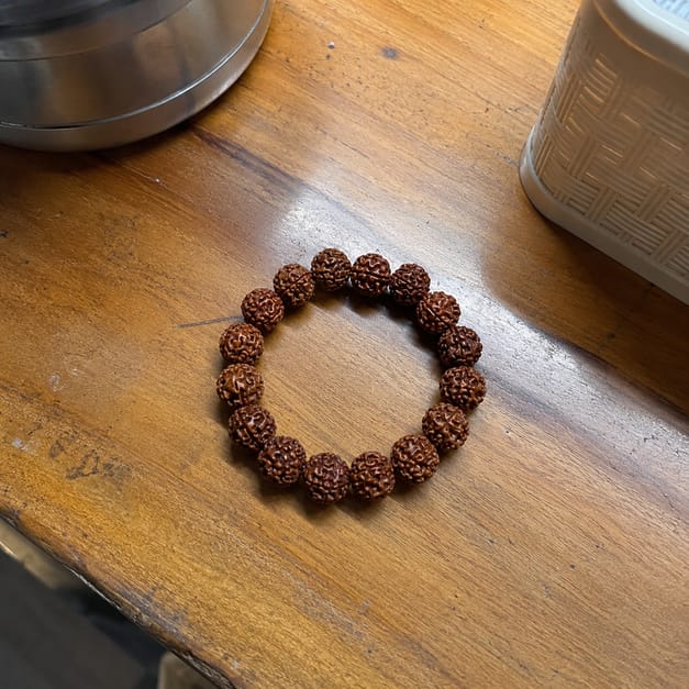 Customer photo review of 5 Mukhi Rudraksha Bracelet