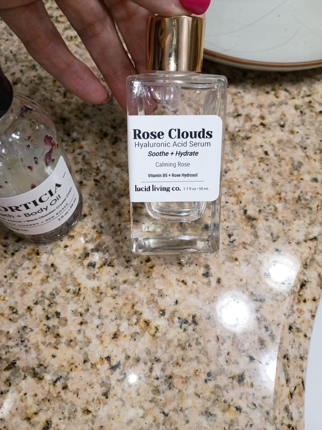 Customer photo review of Rose Clouds Hyaluronic Acid Serum
