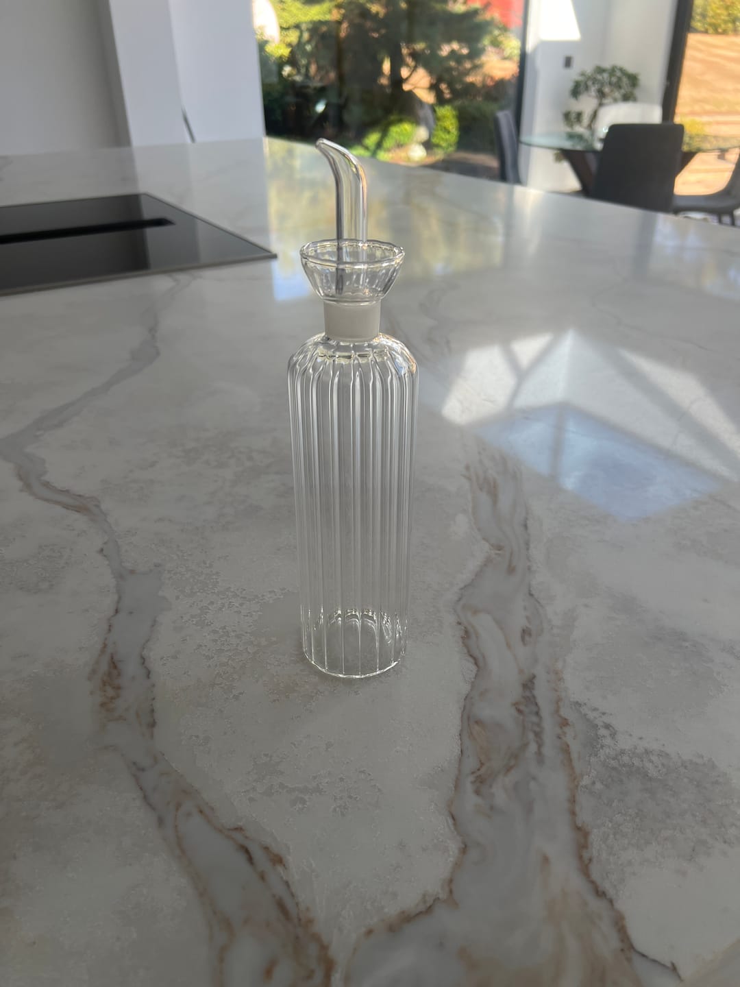 Customer photo review of Ribbed Glass Glass Oil Cruet