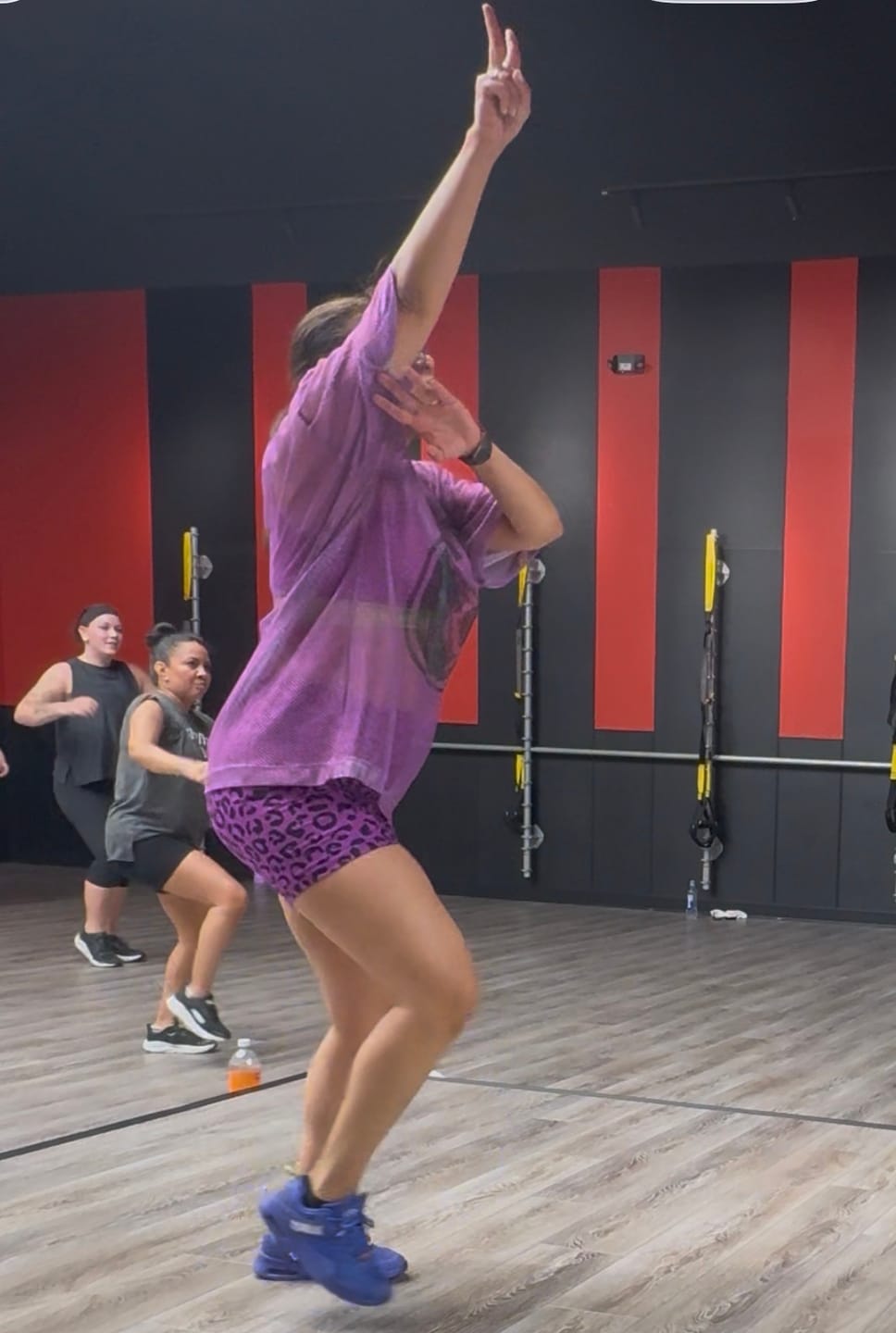 Customer photo review of Ultrabright High Waisted Biker Shorts