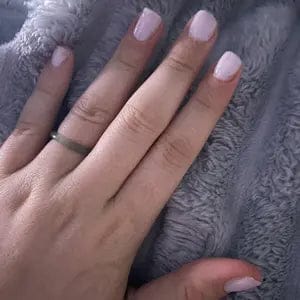Customer photo review of FuAttract Harmony Protection & Elegance Natural Ice Jade Skinny Ring