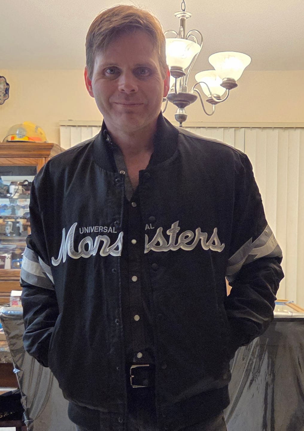 Customer photo review of Universal Monsters "The Scream Team" – Coach Jacket